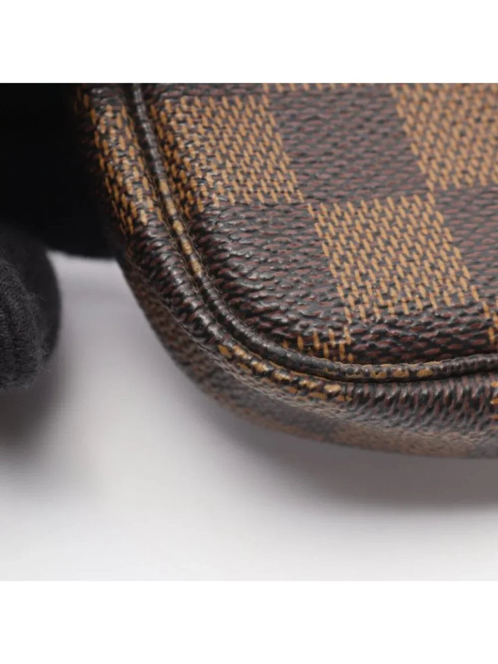 Louis Vuitton Handbag Mini Pochette Accessoires Damier Ebene Leather